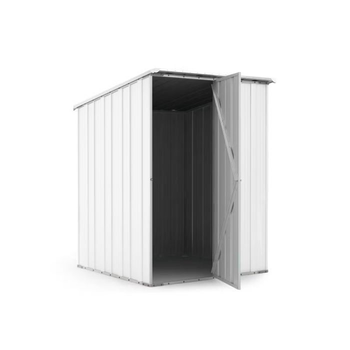 Box in Acciaio Zincato Casetta da Giardino in Lamiera 1.55 x 1.75 m x h2.02 m - 60 KG – 2.71 metri quadri - BIANCO