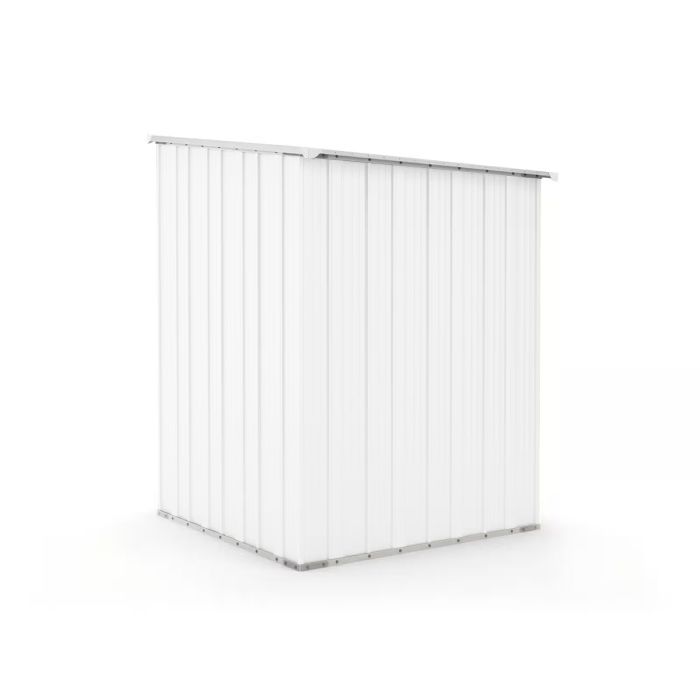 Box in Acciaio Zincato Casetta da Giardino in Lamiera 1.55 x 1.75 m x h2.02 m - 60 KG – 2.71 metri quadri - BIANCO
