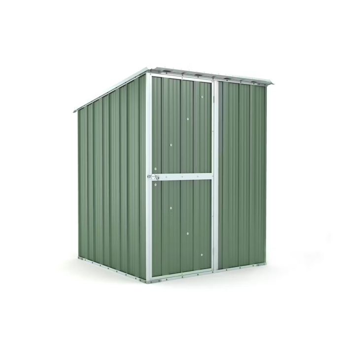 Box in Acciaio Zincato Casetta da Giardino in Lamiera 1.55 x 1.75 m x h2.02 m - 60 KG – 2.71 metri quadri - VERDE