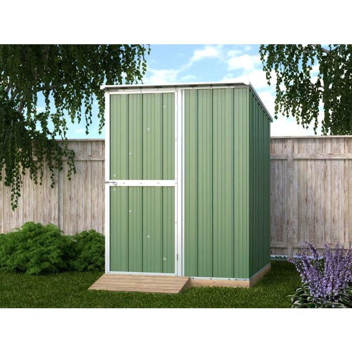 Box in Acciaio Zincato Casetta da Giardino in Lamiera 1.55 x 1.75 m x h2.02 m - 60 KG – 2.71 metri quadri - VERDE
