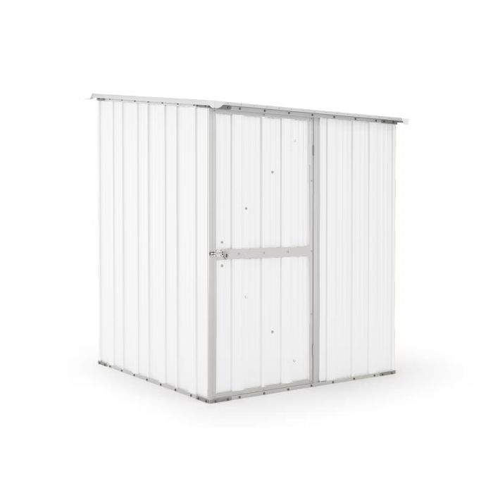 Box in Acciaio Zincato Casetta da Giardino in Lamiera 1.55 x 1.75 m x h2.02 m - 60 KG – 2.71 metri quadri - BIANCO