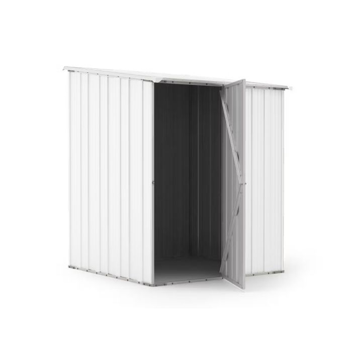 Box in Acciaio Zincato Casetta da Giardino in Lamiera 1.55 x 1.75 m x h2.02 m - 60 KG – 2.71 metri quadri - BIANCO