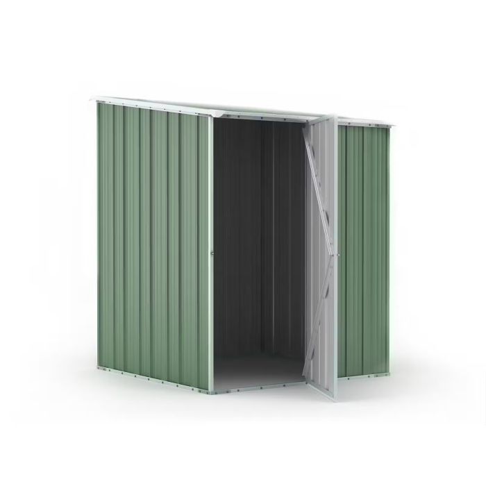 Box in Acciaio Zincato Casetta da Giardino in Lamiera 1.55 x 1.75 m x h2.02 m - 60 KG – 2.71 metri quadri - VERDE