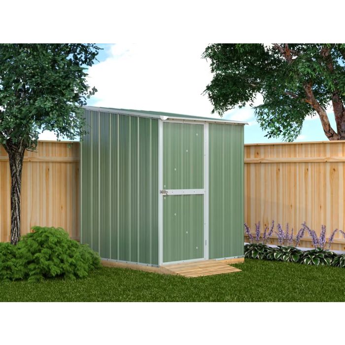 Box in Acciaio Zincato Casetta da Giardino in Lamiera 1.55 x 1.75 m x h2.02 m - 60 KG – 2.71 metri quadri - VERDE