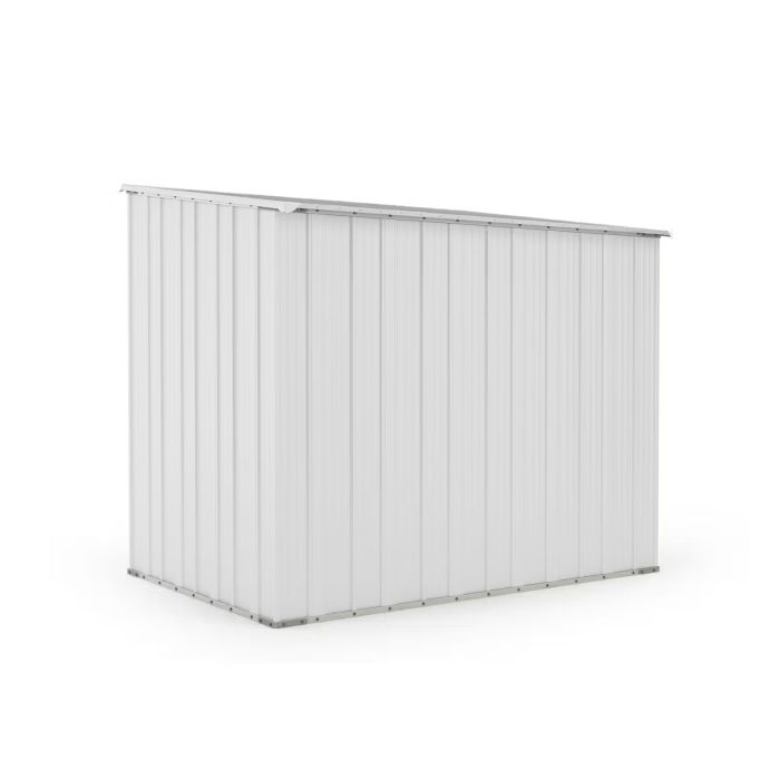 Box in Acciaio Zincato Casetta da Giardino in Lamiera 2.31 x 1.75 m x h2.02 m - 81 KG – 4.04 metri quadri - BIANCO