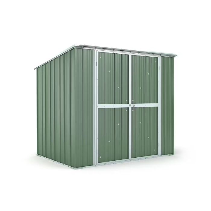 Box in Acciaio Zincato Casetta da Giardino in Lamiera 2.31 x 1.75 m x h2.02 m - 81 KG – 4.04 metri quadri - VERDE