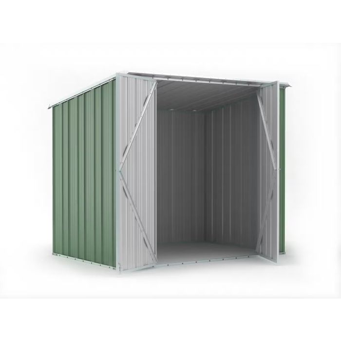 Box in Acciaio Zincato Casetta da Giardino in Lamiera 2.31 x 1.75 m x h2.02 m - 81 KG – 4.04 metri quadri - VERDE