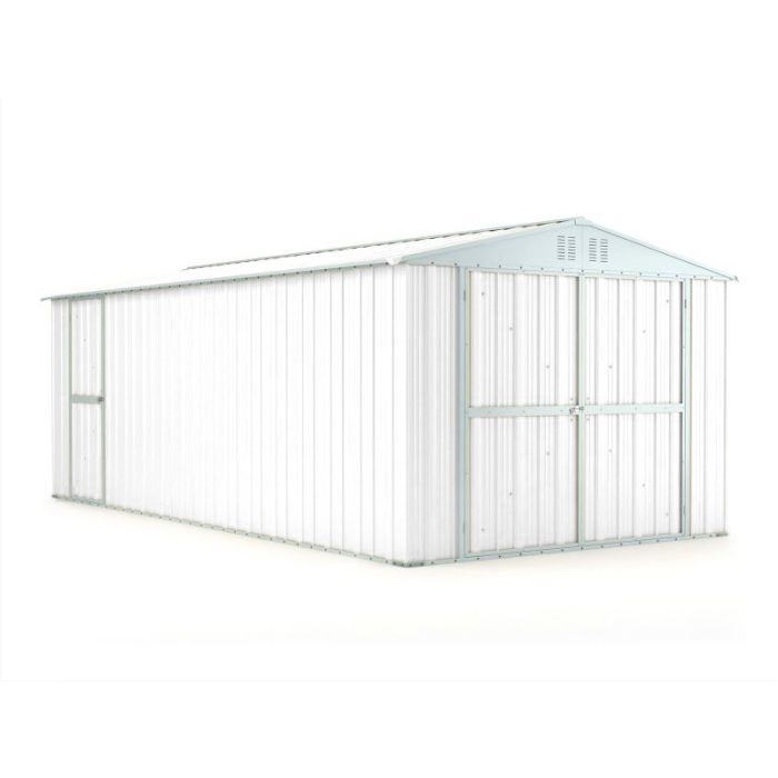 Box in Acciaio Zincato 3.27 x 6.11 m x h2.35 m - 346 KG – 19 metri quadri - BIANCO