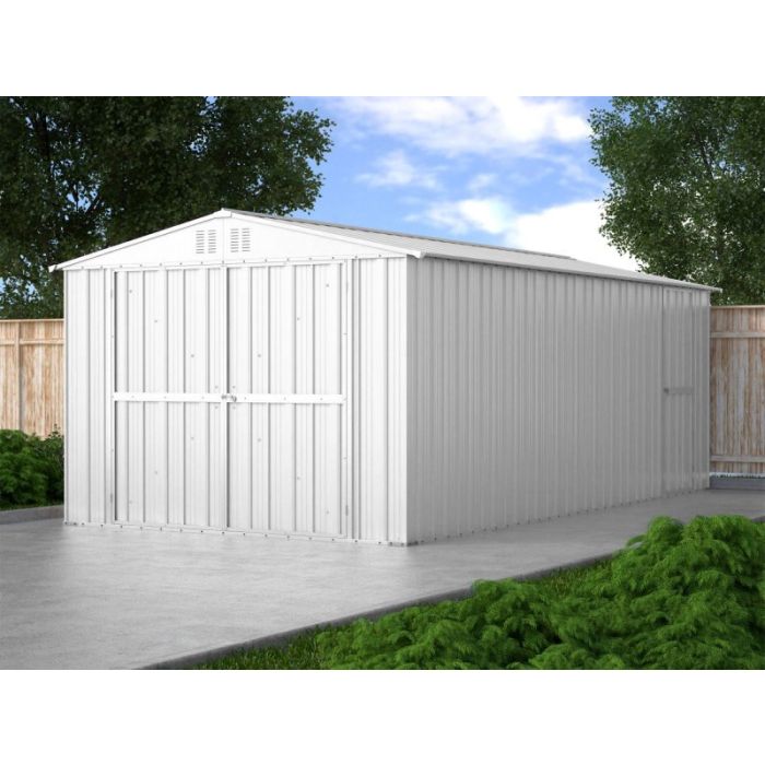Box in Acciaio Zincato 3.27 x 6.11 m x h2.35 m - 346 KG – 19 metri quadri - BIANCO