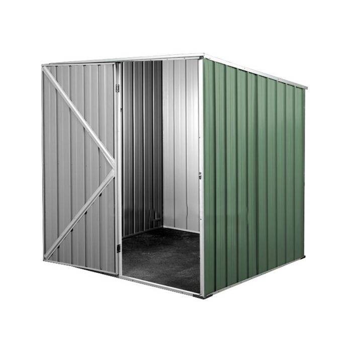 Box in Acciaio Zincato 1.75 x 1.85 m x h1.92 m - 70 KG - 2,92 metri quadri - VERDE