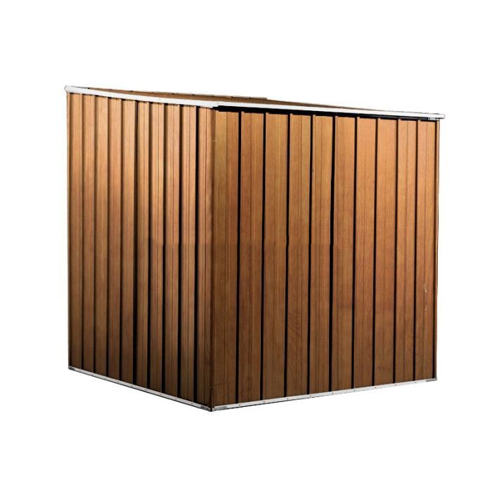 Box in Acciaio Zincato 1.75 x 1.85 m x h1.92 m - 70 KG - 2,92 metri quadri - LEGNO