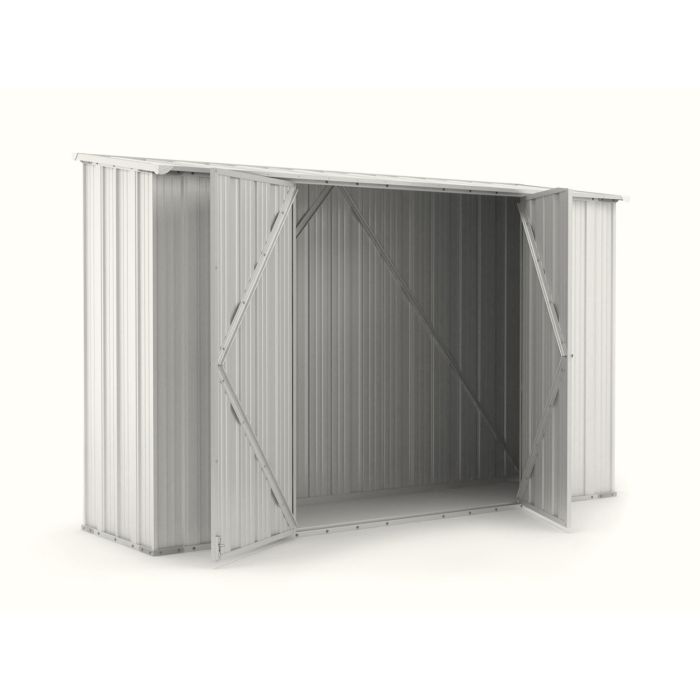 Box in Acciaio Zincato 3.07 x 1.00 m x h1.92 m - 75 KG - 3.07 metri quadri - BIANCO