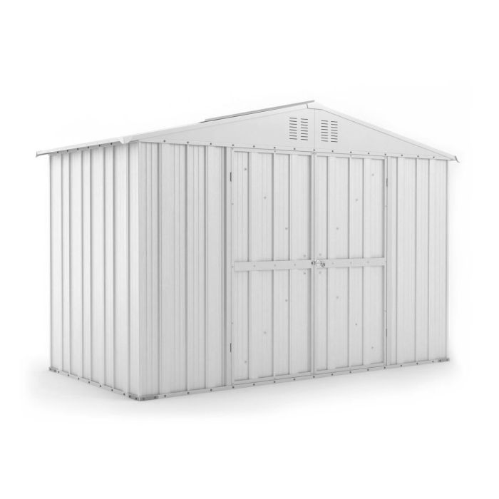 Box in Acciaio Zincato 3.27 x 1.55 m x h2.17 m - 114 KG - 5.06 metri quadri - BIANCO