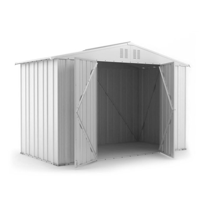 Box in Acciaio Zincato 3.27 x 1.55 m x h2.17 m - 114 KG - 5.06 metri quadri - BIANCO