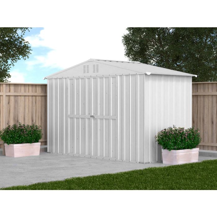 Box in Acciaio Zincato 3.27 x 1.55 m x h2.17 m - 114 KG - 5.06 metri quadri - BIANCO