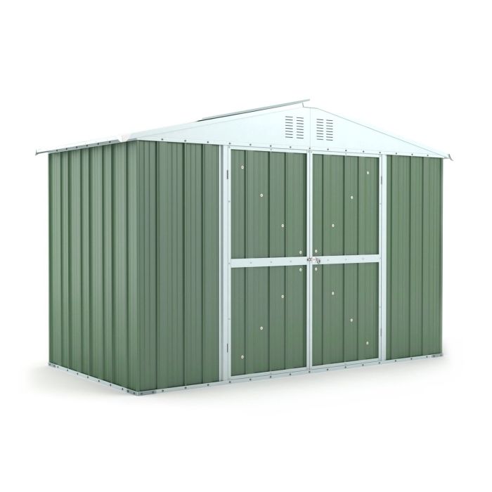 Box in Acciaio Zincato 3.27 x 1.55 m x h2.17 m - 114 KG - 5.06 metri quadri - VERDE
