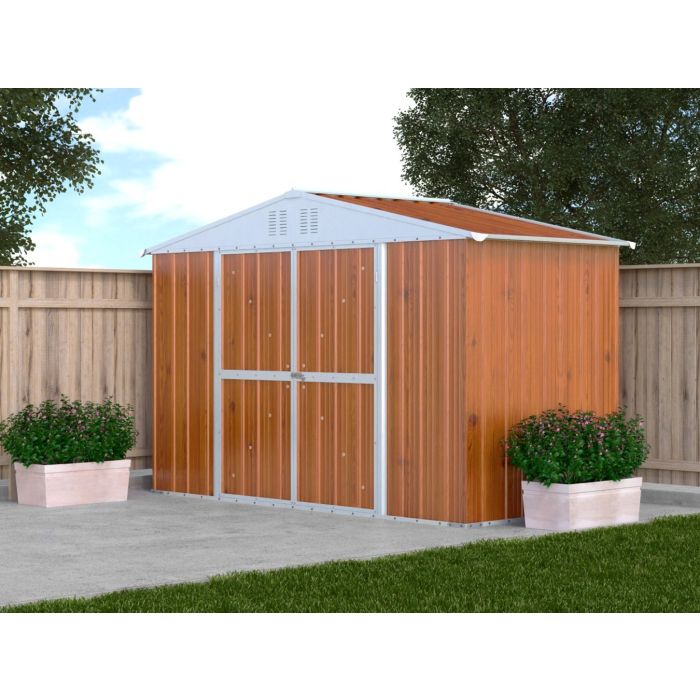 Box in Acciaio Zincato 3.27 x 1.55 m x h2.17 m - 114 KG - 5.06 metri quadri - LEGNO