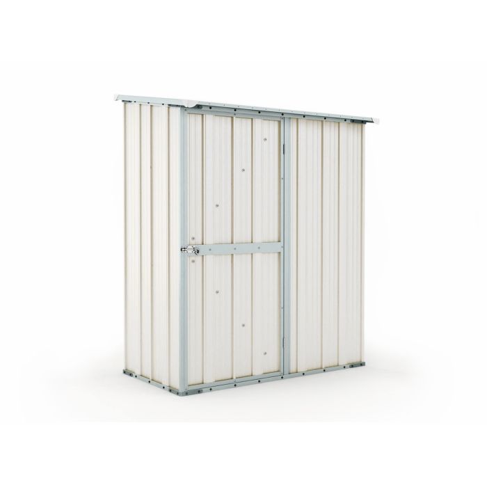 Box in Acciaio Zincato Casetta da Giardino Esterna 1.55 x 1.00 m x h1.92 m - 50 KG – 1,55 metri quadri – BIANCO