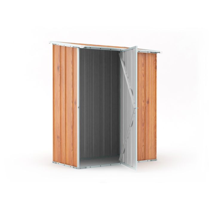 Box in Acciaio Zincato 1.55 x 1.00 m x h1.92 m - 50 KG – 1,55 metri quadri – LEGNO