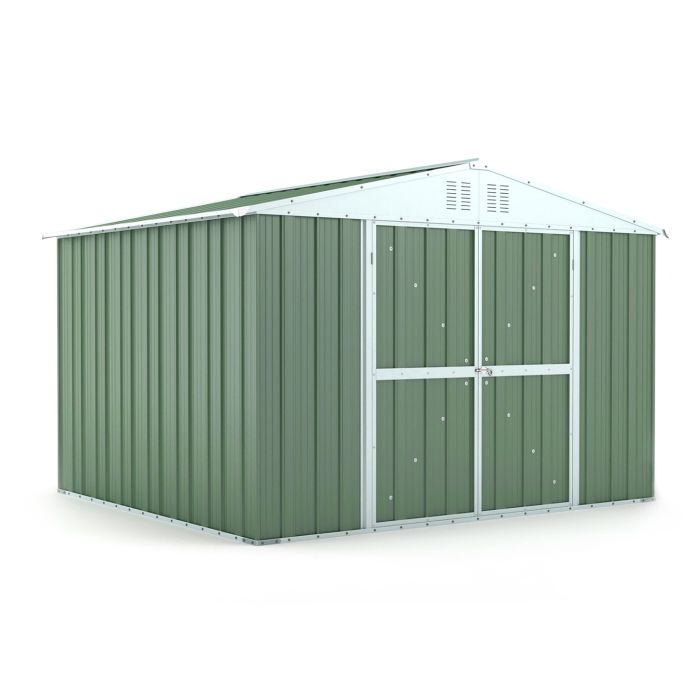 Box in Acciaio Zincato 3.27 x 2.69 m x h2.17 m - 132 KG – 8.80 metri quadri - VERDE
