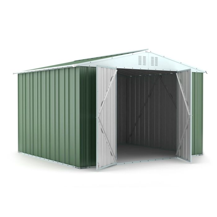 Box in Acciaio Zincato 3.27 x 2.69 m x h2.17 m - 132 KG – 8.80 metri quadri - VERDE