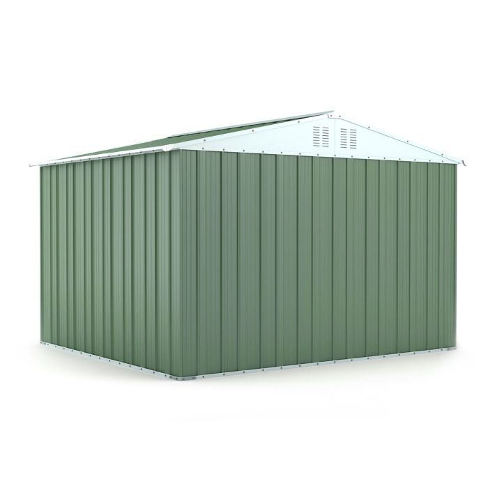 Box in Acciaio Zincato 3.27 x 2.69 m x h2.17 m - 132 KG – 8.80 metri quadri - VERDE
