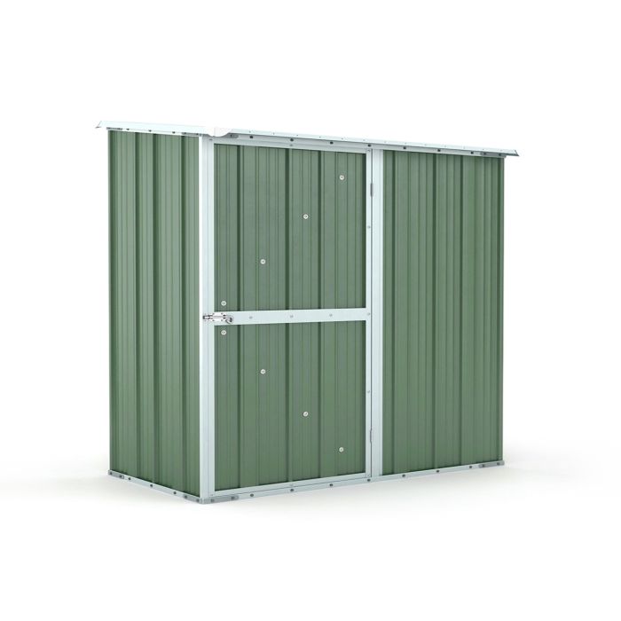 Box in Acciaio Zincato Casetta da Giardino Esterna 1.74 x 1.00 m x h1.82 m - 43 KG – 1.74 metri quadri - VERDE