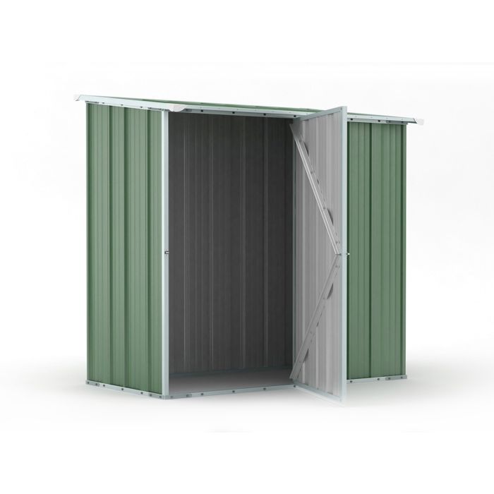Box in Acciaio Zincato Casetta da Giardino Esterna 1.74 x 1.00 m x h1.82 m - 43 KG – 1.74 metri quadri - VERDE