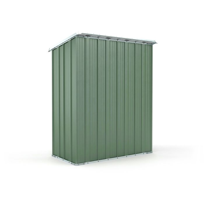 Box in Acciaio Zincato Casetta da Giardino Esterna 1.74 x 1.00 m x h1.82 m - 43 KG – 1.74 metri quadri - VERDE