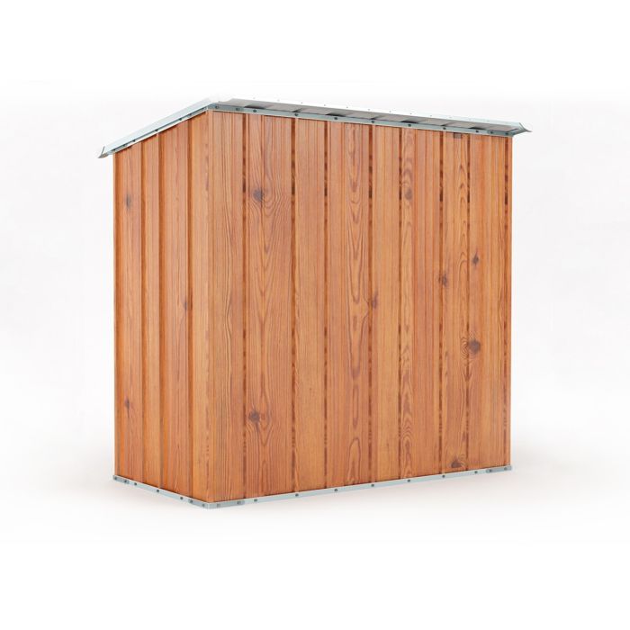 Box in Acciaio Zincato Casetta da Giardino Esterna 1.74 x 1.00 m x h1.82 m - 43 KG – 1.74 metri quadri - LEGNO