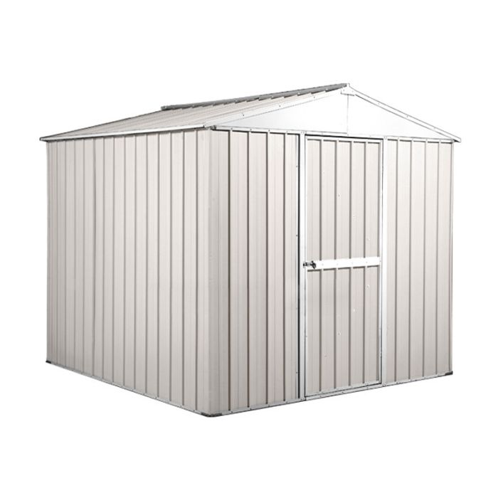 Box in Acciaio Zincato Casetta da Giardino 2.75 x 1.75 m x h2.15 m - 87 KG – 4.81 metri quadri - BIANCO