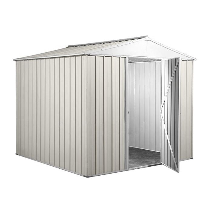Box in Acciaio Zincato Casetta da Giardino 2.75 x 1.75 m x h2.15 m - 87 KG – 4.81 metri quadri - BIANCO