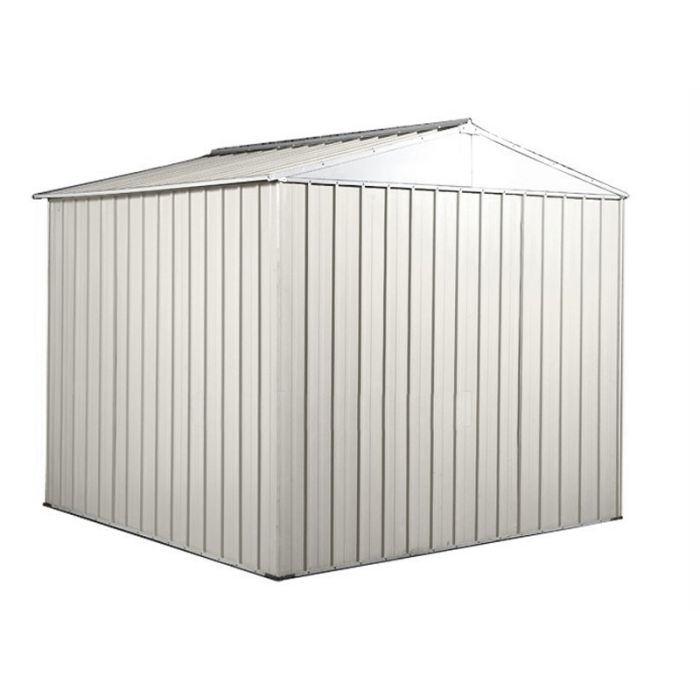 Box in Acciaio Zincato Casetta da Giardino 2.75 x 1.75 m x h2.15 m - 87 KG – 4.81 metri quadri - BIANCO