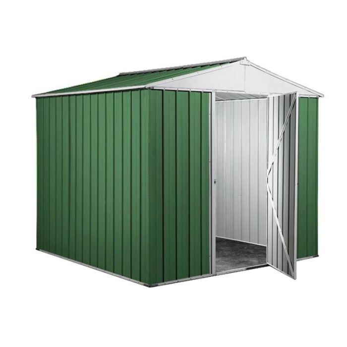 Box in Acciaio Zincato Casetta da Giardino 2.75 x 1.75 m x h2.15 m - 87 KG – 4.81 metri quadri - VERDE