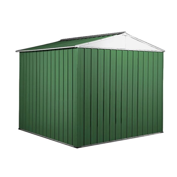 Box in Acciaio Zincato Casetta da Giardino 2.75 x 1.75 m x h2.15 m - 87 KG – 4.81 metri quadri - VERDE