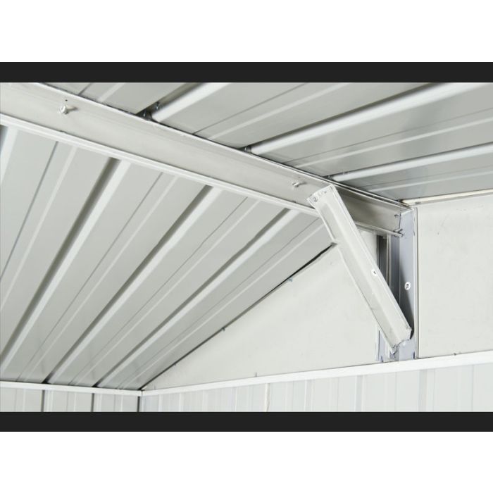 Box in Acciaio Zincato Casetta da Giardino 2.75 x 1.75 m x h2.15 m - 87 KG – 4.81 metri quadri - VERDE