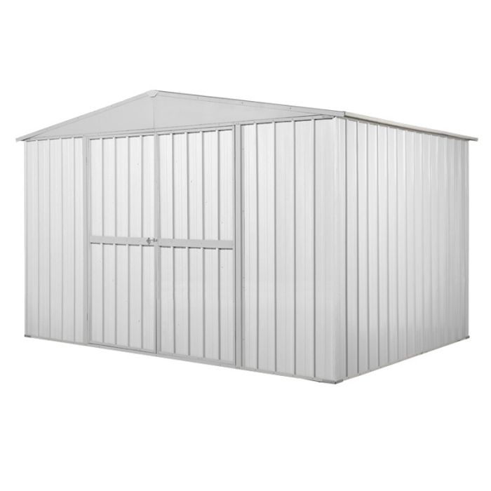 Box in Acciaio Zincato Casetta da Giardino 3.60 x 1.75 m x h2.15 m - 110 KG – 6.30 metri quadri - BIANCO
