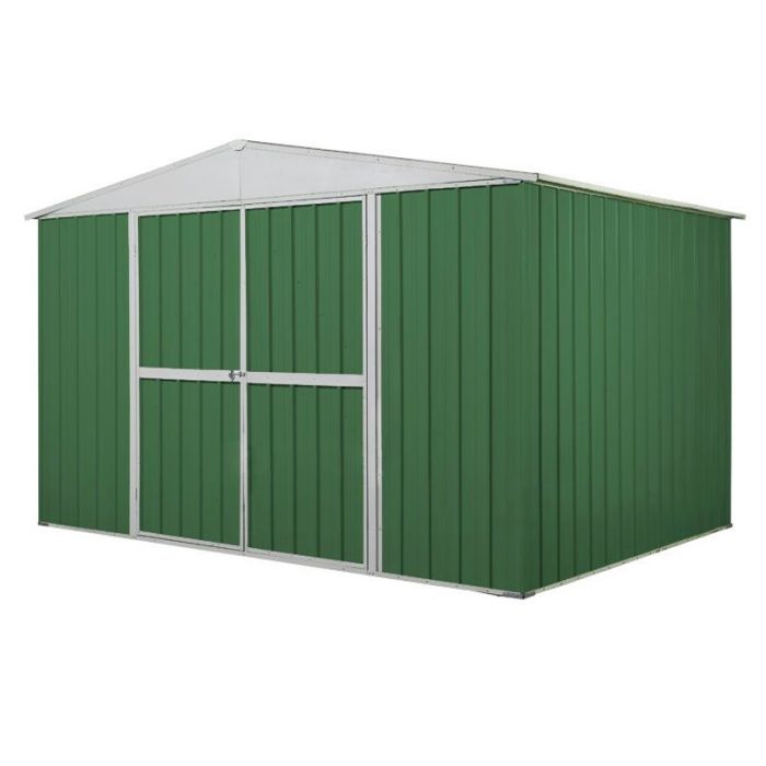 Box in Acciaio Zincato Casetta da Giardino 3.60 x 1.75 m x h2.15 m - 110 KG – 6.30 metri quadri - VERDE