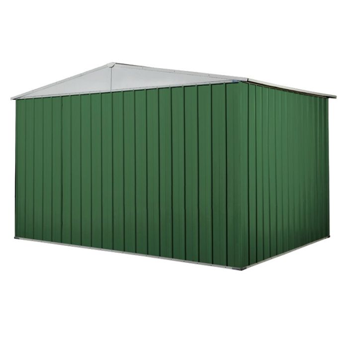 Box in Acciaio Zincato Casetta da Giardino 3.60 x 1.75 m x h2.15 m - 110 KG – 6.30 metri quadri - VERDE