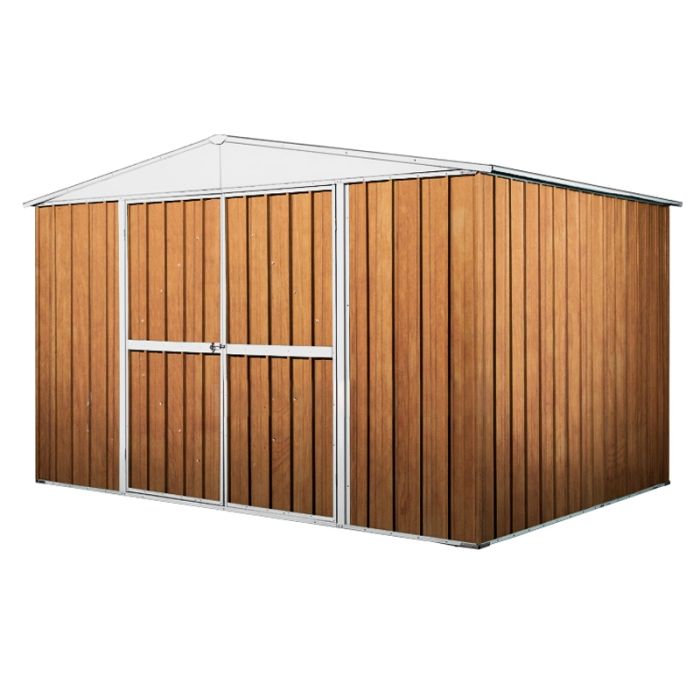 Box in Acciaio Zincato Casetta da Giardino 3.60 x 1.75 m x h2.15 m - 110 KG – 6.30 metri quadri - LEGNO 