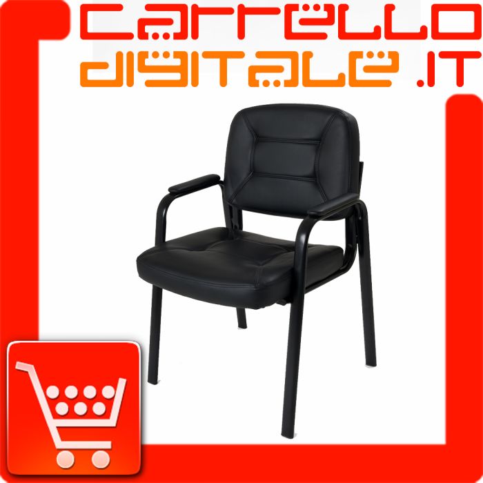 Sedia Imbottita per Ospite - Sala d'attesa. Mod. Easy
