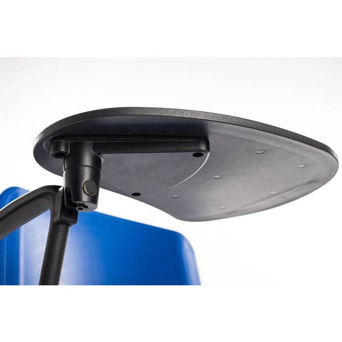 Sedia  Impilabile in Plastica BLU - con Ribaltina Conferenze 