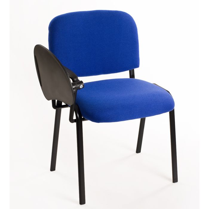 Sedia Imbottita Impilabile in Tessuto BLU - Ufficio Riunione Sala con Ribaltina Conferenze 