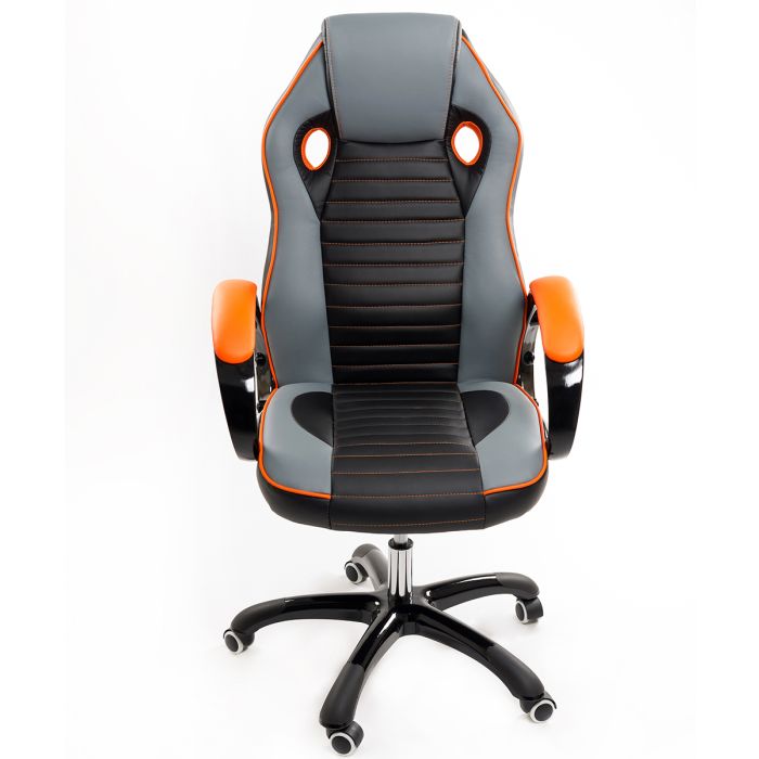 Poltrona da Ufficio Presidenziale - Mod. Sport Racing - ideale per Gaming - Arancio