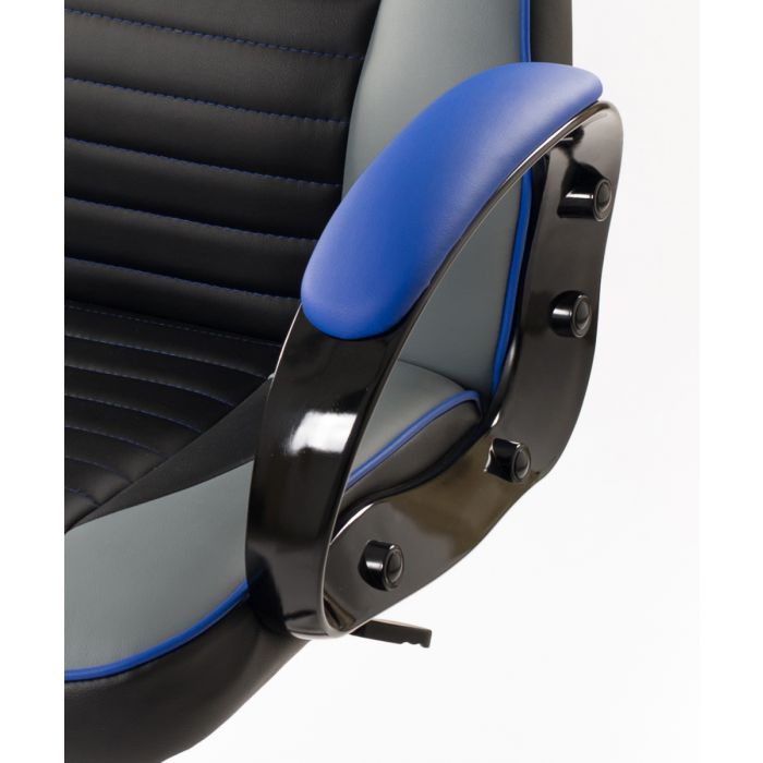 Poltrona da Ufficio Presidenziale - Mod. Sport Racing - ideale per Gaming - Blue