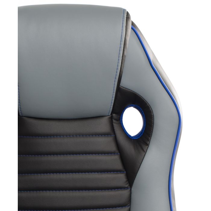 Poltrona da Ufficio Presidenziale - Mod. Sport Racing - ideale per Gaming - Blue