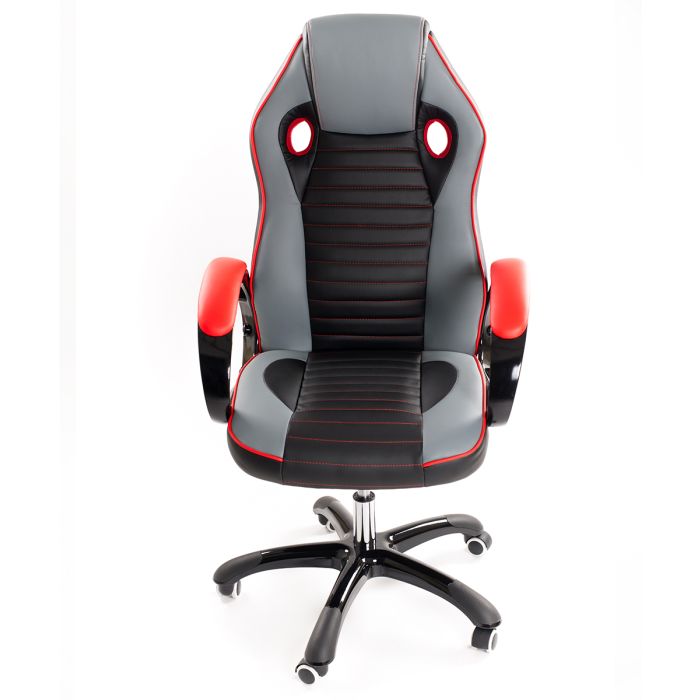Poltrona da Ufficio Presidenziale - Mod. Sport Racing - ideale per Gaming - Rossa