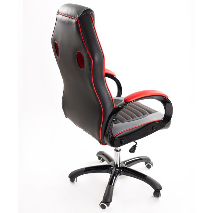 Poltrona da Ufficio Presidenziale - Mod. Sport Racing - ideale per Gaming - Rossa