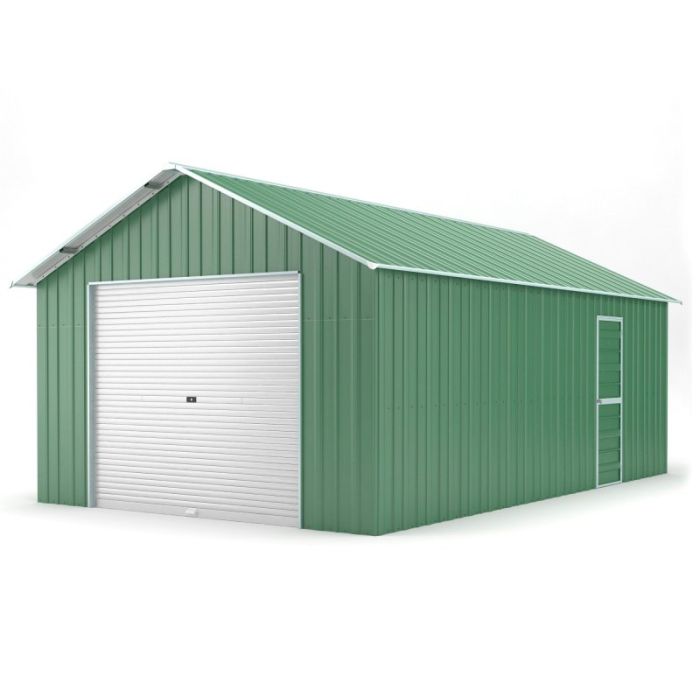 Box in Acciaio Zincato 4.38 x 7.24 m x h 3.31 m - 585 KG – 31,7 metri quadri - VERDE