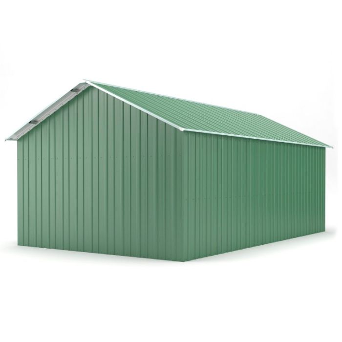 Box in Acciaio Zincato 4.38 x 7.24 m x h 3.31 m - 585 KG – 31,7 metri quadri - VERDE